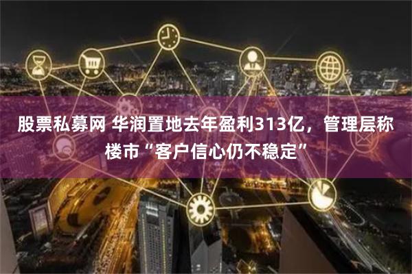 股票私募网 华润置地去年盈利313亿，管理层称楼市“客户信心仍不稳定”